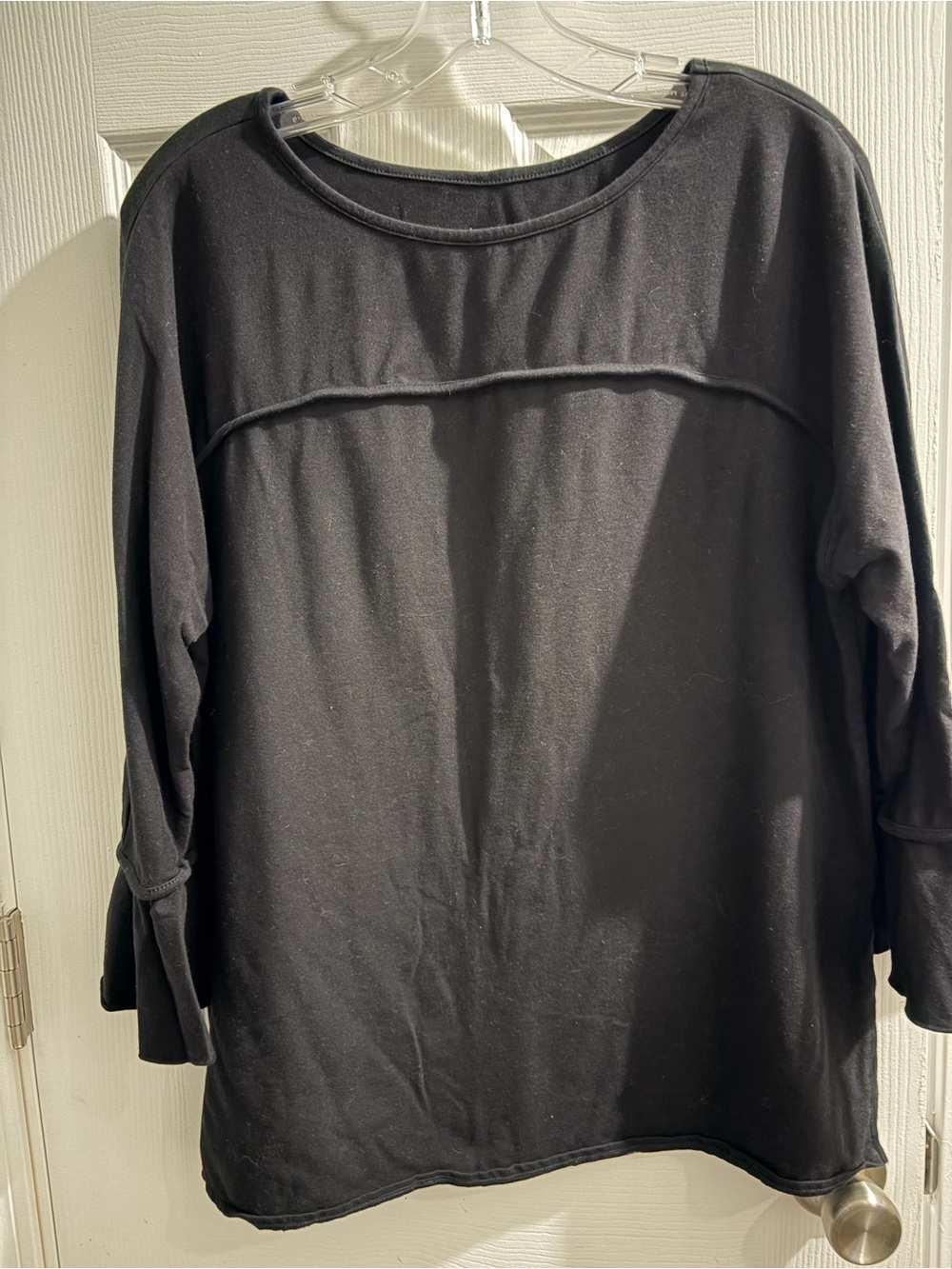 Belle by Kim Gravel Black Long Sleeve Pullover Sweatshirt